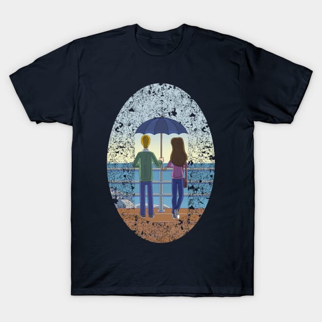 The Promenade Surreal Vintage T-Shirt by DaneDav